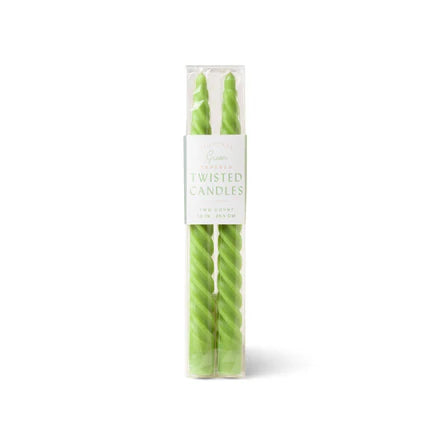 Paddywax - Twisted Taper Grün - Stabkerzen - 2er Pack