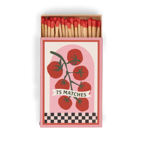 Paddywax - Adopo Boxed Matches "Tomato Vine" - Dekorative Zündhölzer - 75 Stück – Teil des Adopo Ritual-Trio Tomato Vine (3-teilig)