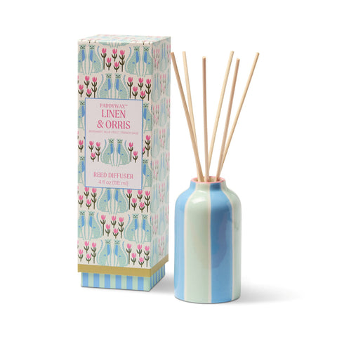 Paddywax - Adopo - Blue Cheetahs - Linen & Orris - Keramik Diffuser - 118ml