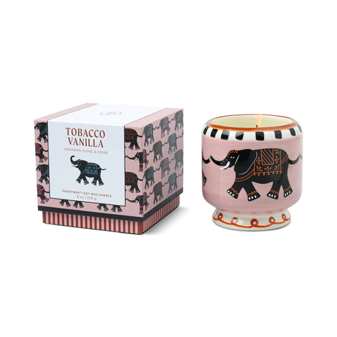 Paddywax - Adopo - Elephant - Tobacco Vanilla - Keramik Duftkerze - 226g