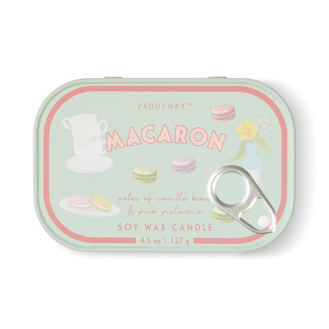 Paddywax Bistro - Macaron - Amber & Pistachio - Tin Duftkerze - 127g