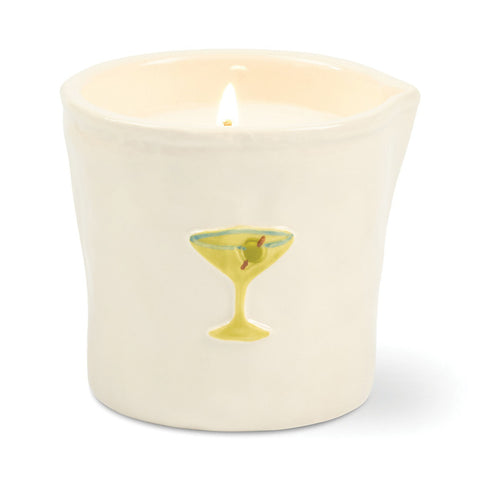 Paddywax Bistro - Martini - Lemon & Violet - Keramik Duftkerze - 226g