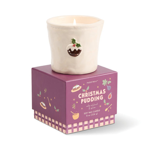 Paddywax Bistro - Christmas Pudding - Fruit & Spices - Keramik Duftkerze - 226g