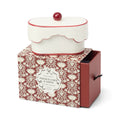 Paddywax Chérie French Linen & Orris Keramik Duftkerze 155g – Schale Rot mit Deckel
