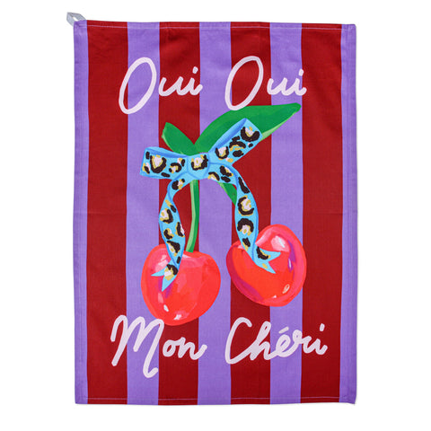Hijinx - Oui Oui Mon Cheri - Geschirrtuch - Baumwolle