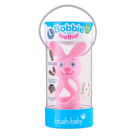 Brush-Baby – Bobbie Bunny Beißring – Rosa – Bild 8