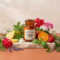 Paddywax Apothecary Geranium & Basil - Duftkerze - 226g mit Duftzutaten: Minze, Zitrone, Mandarine, Erdbeere, Basilikum, wilde Geranie, Lavendel, Jasmin, Moschus, Gartenkräuter und Klee