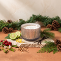 Paddywax Cypress & Fir - Mercury Glass - Duftkerze - 425g mit Duftzutaten: Bergamotte, Zitronenschale, rote Waldbeeren, Mistel, Sandelholz, Vanille, Zypresse, Douglasie und Kiefer