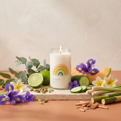 Paddywax Spark - Rainbow - Duftkerze - 141g mit Duftzutaten: Eukalyptus, Limette, Kardamom, Gurke, Melone, Iris, Veilchen, Plumeria, Zitronengras, Sandelholz, Bambus und Zeder
