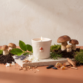 Paddywax Bistro - Wild Mushroom - Keramik Duftkerze - 226g mit Duftzutaten: Zitronenblätter, Lavendel, Jasmin, Steinpilz, Rosmarin, Sandelholz, Tonkabohne, Amber, Patchouli und Zedernholz