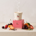 Paddywax Bistro - Smoked Cherry - Keramik Duftkerze - 226g mit Duftzutaten: Erdbeere, Mandarine, Kirsche, süße Vanille, Kristallzucker und Patchouli