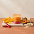 Paddywax Stack - Infrared Mango - Duftkerze - 198g mit Duftzutaten: süße Orange, Zitronenschale, Mango, Chili, Ingwer, Aprikose, Vanille, helle Hölzer und Rohrzucker