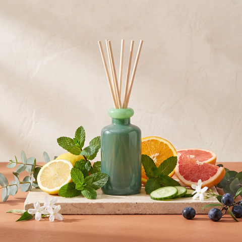 Paddywax Stack - Minty Verde - Glas Diffuser - 94ml mit Duftzutaten: Zitrone, Eukalyptus, Orange, grüne Minze, Grapefruit, Gurke, Jasmin, Schlehe, weißer Moschus und Pfefferminze
