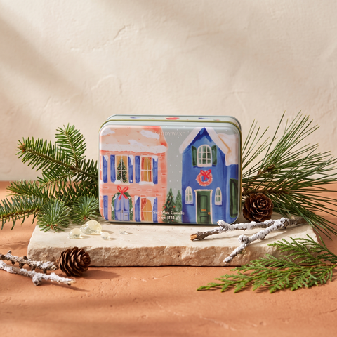 Paddywax Christmas Tin - Neighborhood - Winter Balsam - Tin Duftkerze - 141g mit Duftzutaten: Balsam, Kiefer und Tanne