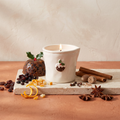 Paddywax Bistro - Christmas Pudding - Fruit & Spices - Keramik Duftkerze - 226g mit Duftzutaten: getrocknete Früchte, Zitrusschale, Zimt, Nelke und Muskat