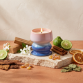 Paddywax Melt - Teakwood & Jasmine - Keramik Duftkerze - 240g mit Duftzutaten: Bergamotte, Teakholz, Zimt, Jasmin, Orange, Tabak, Amber, Moschus und Patchouli