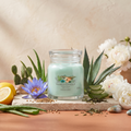 Yankee Candle Aloe & Agave - Signature 2 Docht Duftkerze - 368g mit Duftzutaten: grüne Noten, Zitrone, Kaktuswasser, Aloe, blauer Lotus, Koriander, weiße Pfingstrose, Hölzer, Moschus, Teeblätter und Agave