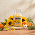 Yankee Candle Sunflower Fields - Duftkerze - 538g mit Duftzutaten: Blütenblätter, Mandarine, aquatische Noten, Sonnenblume, Orangenblüte, Ylang-Ylang und Kiefer