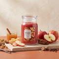 Yankee Candle Sugared Cinnamon Apple - Signature 2 Docht Duftkerze - 567g mit Duftzutaten: Apfel, Zimt, Apfelwein, brauner Zucker, Vanille, Muskatnuss und Nelke