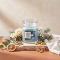 Yankee Candle Winter Night Stars - Signature 2 Docht Duftkerze - 368g mit Duftzutaten: Zitrus, Schnee, Eukalyptus, Rose, Blüten, Amber, Moschus und holzige Noten
