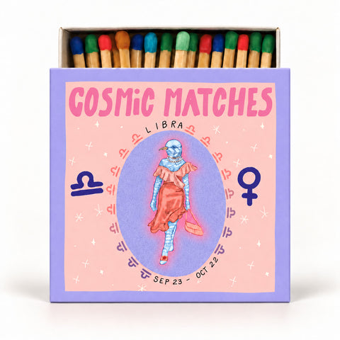 Let's Match & Co – Cosmic Matches Libra (Waage) – Dekorative Streichhölzer – 120 Stück